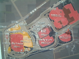赤坂サカスの地図
