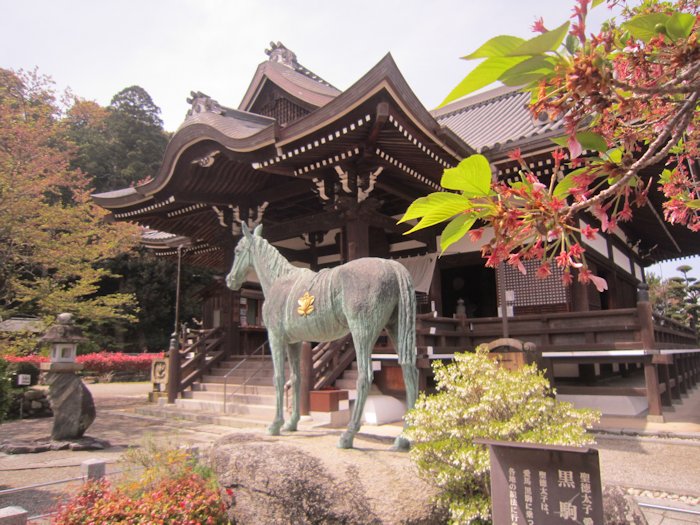 橘寺の黒駒像