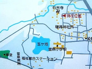 石光寺周辺地図