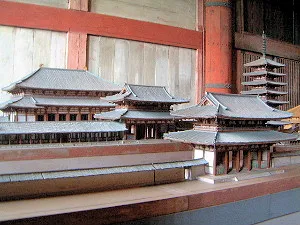 東大寺七重塔と伽藍