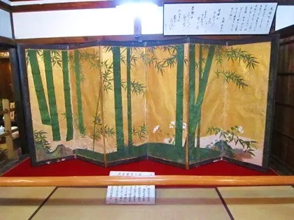 金屛風『竹の図』