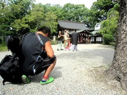 恵比須神社のロケーション撮影