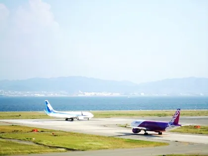 関西空港の飛行機