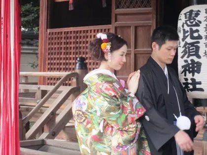 恵比須神社のロケーション撮影