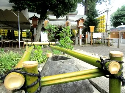 綱越神社の手水