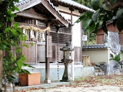 甘樫坐神社の立石