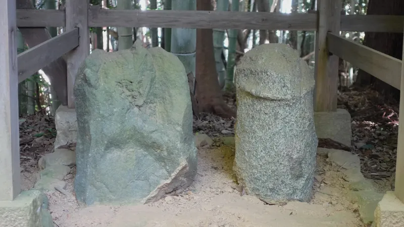 飛鳥坐神社の陰陽石