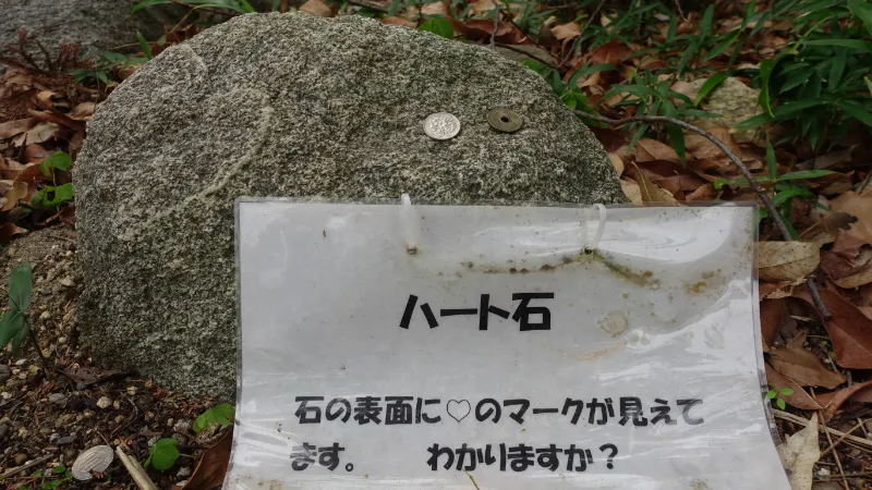 大和神社のハート石