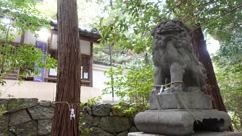 當麻山口神社の狛犬