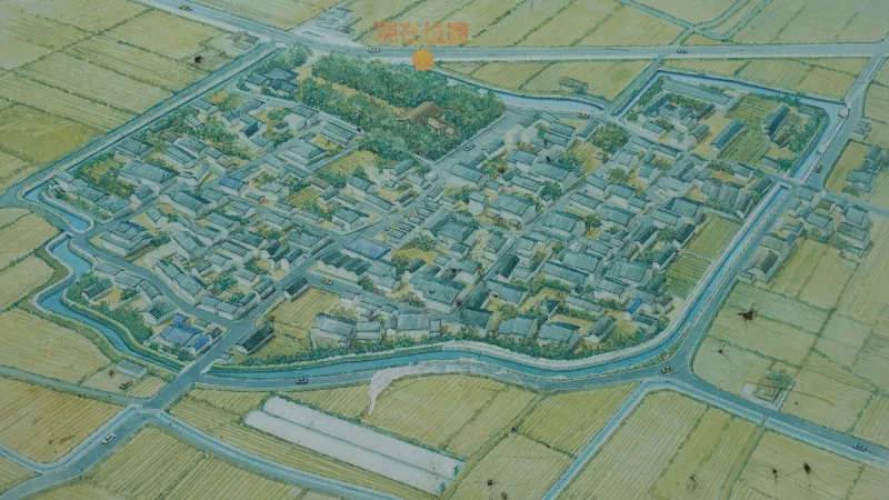 稗田環濠集落の地図