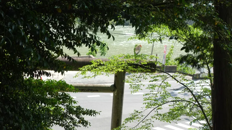 大名持神社から見る吉野川