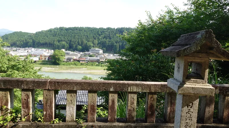 水分神社の眺望