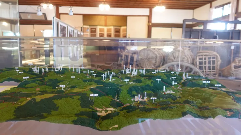 山添村の縮尺模型