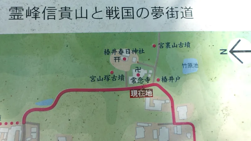 椿井井戸周辺地図