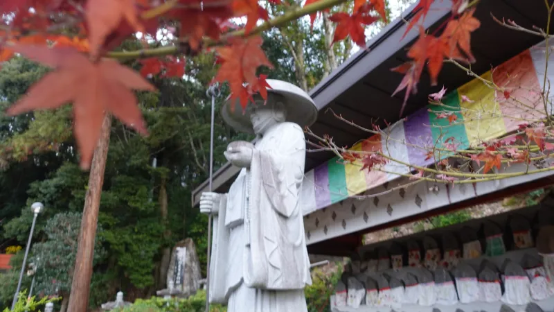 安倍文殊院の弘法大師像