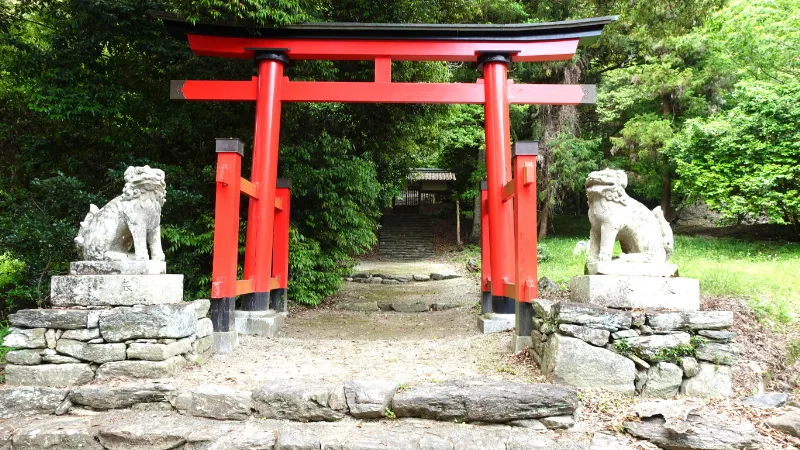 小島町御霊神社の鳥居