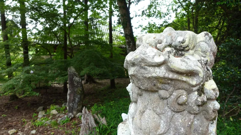 小島町御霊神社の狛犬