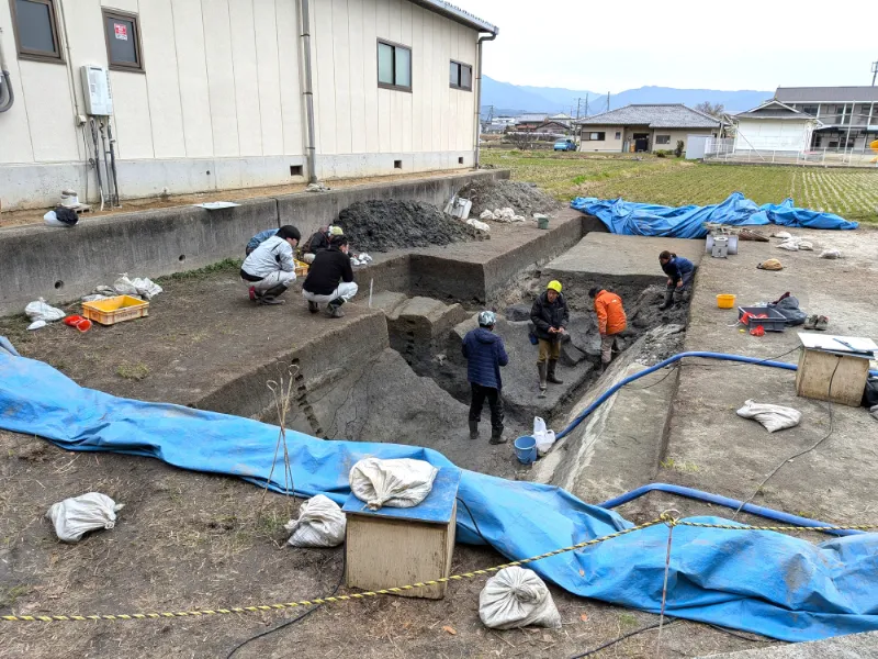 箸墓古墳の渡り土堤跡